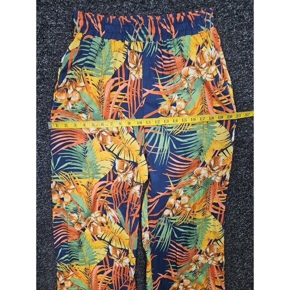 Panama Jack Women's Small Elastic Waist Floral Wide Leg Pants Linen Blend NWT - Picture 7 of 10